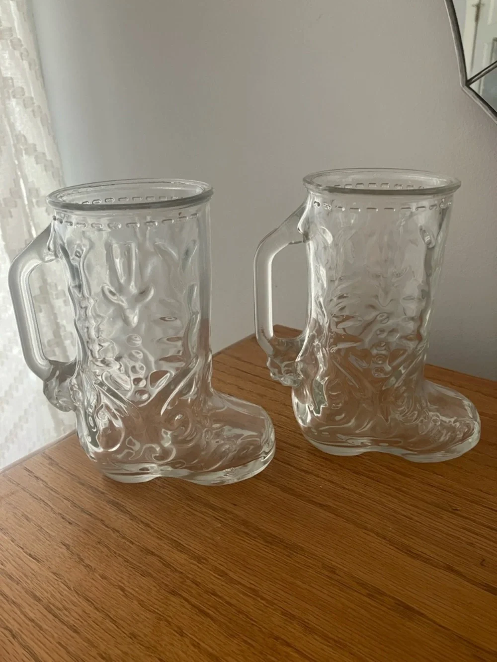 Bundle 2 7” tall vintage cowboy boot beer soda ice tea mugs EUC Southwestern